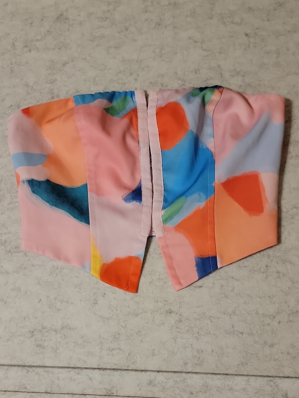 Princess Polly Love All Abstract Strapless Corset Top Boho Crop Size 2